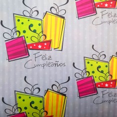 PAPEL DE REGALO CUMPLEAÑOS CAJA 70X100CM 1 PLIEGO LIBESA