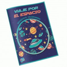 LIBRO COLOREAR VIAJE POR EL ESPACIO 16 PAGINAS ART&CRAFT