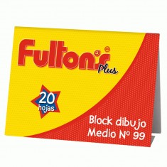 BLOCK DE DIBUJO MEDIO 99 1/8 20HJS FULTONS